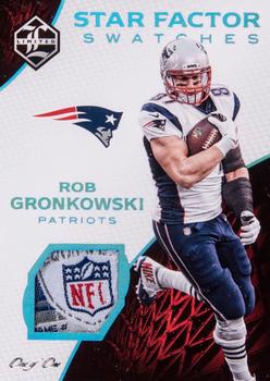 2016 Panini Limited - Star Factor Swatches Tag #8 Rob Gronkowski Front