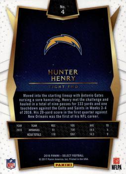 2016 Panini Select #4 Hunter Henry Back