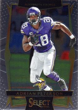 2016 Panini Select #36 Adrian Peterson Front