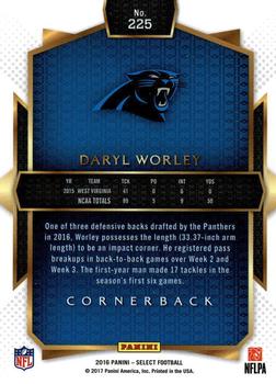 2016 Panini Select #225 Daryl Worley Back