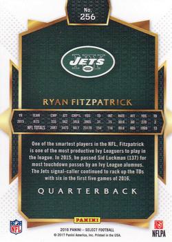 2016 Panini Select #256 Ryan Fitzpatrick Back