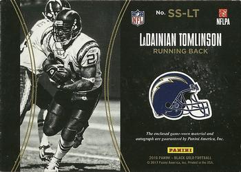 2016 Panini Black Gold - Sizeable Signatures Jersey #SS-LT LaDainian Tomlinson Back
