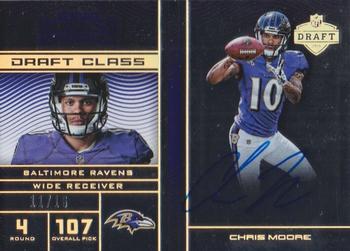 2016 Panini Contenders - Draft Class Autographs Gold RPS #33 Chris Moore Front