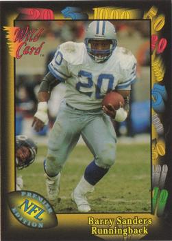1991 Wild Card - NFL Prototypes #2 Barry Sanders Front