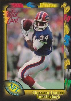 1991 Wild Card - NFL Prototypes #3 Thurman Thomas Front