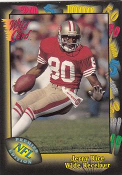 1991 Wild Card - NFL Prototypes #5 Jerry Rice Front