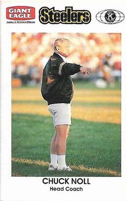 1991 Pittsburgh Steelers Kiwanis Giant Eagle Police #NNO Chuck Noll Front