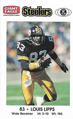 1991 Pittsburgh Steelers Kiwanis Giant Eagle Police #NNO Louis Lipps Front