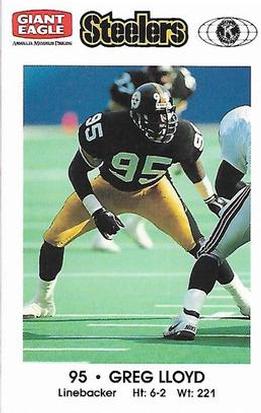 1991 Pittsburgh Steelers Kiwanis Giant Eagle Police #NNO Greg Lloyd Front