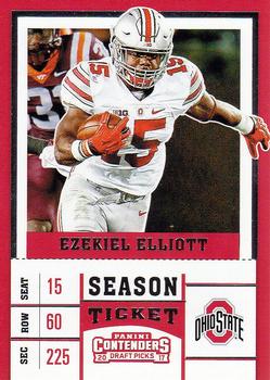 2017 Panini Contenders Draft Picks #37 Ezekiel Elliott Front