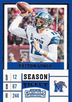 2017 Panini Contenders Draft Picks #80 Paxton Lynch Front