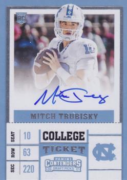 2017 Panini Contenders Draft Picks #104 Mitchell Trubisky Front