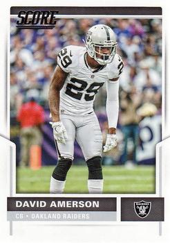 2017 Score #25 David Amerson Front