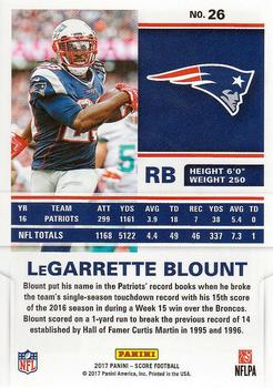 2017 Score #26 LeGarrette Blount Back