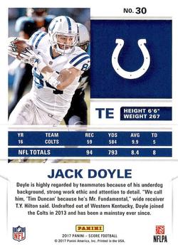 2017 Score #30 Jack Doyle Back