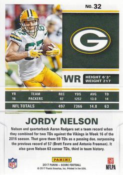 2017 Score #32 Jordy Nelson Back