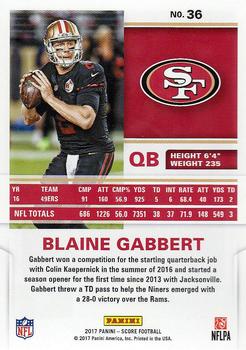 2017 Score #36 Blaine Gabbert Back