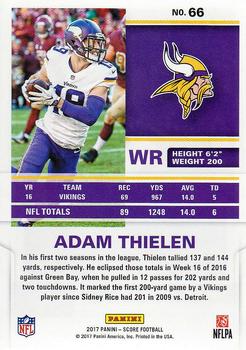 2017 Score #66 Adam Thielen Back