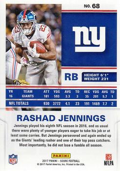 2017 Score #68 Rashad Jennings Back