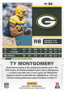 2017 Score #84 Ty Montgomery Back