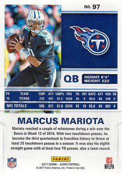 2017 Score #97 Marcus Mariota Back