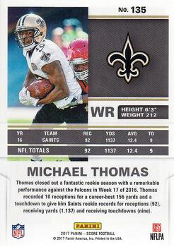 2017 Score #135 Michael Thomas Back