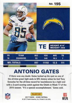 2017 Score #195 Antonio Gates Back
