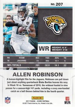 2017 Score #207 Allen Robinson Back