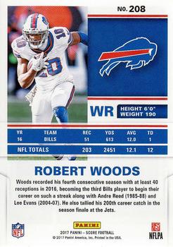 2017 Score #208 Robert Woods Back