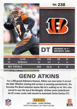 2017 Score #238 Geno Atkins Back