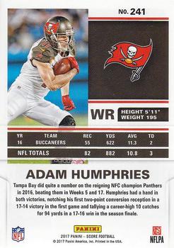 2017 Score #241 Adam Humphries Back
