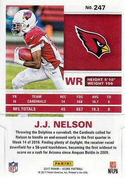 2017 Score #247 J.J. Nelson Back