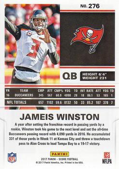 2017 Score #276 Jameis Winston Back