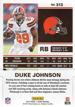 2017 Score #313 Duke Johnson Back