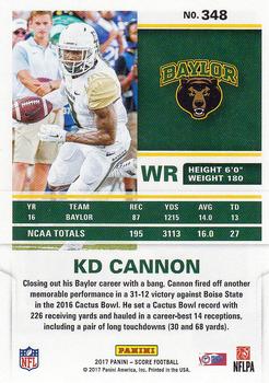 2017 Score #348 KD Cannon Back