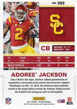 2017 Score #392 Adoree' Jackson Back