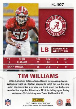 2017 Score #407 Tim Williams Back