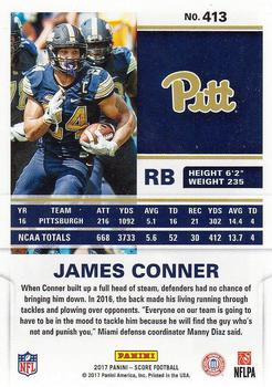 2017 Score #413 James Conner Back