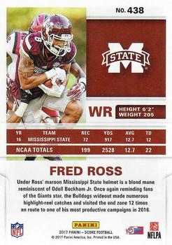2017 Score #438 Fred Ross Back