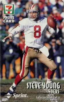 1998 7-Eleven Sprint Phone Cards #2 Steve Young Front