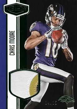 2016 Panini Plates & Patches - Rookie Materials Green #RM-CM Chris Moore Front