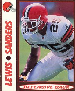2000 Advance Auto Parts Cleveland Browns #NNO Lewis Sanders Front
