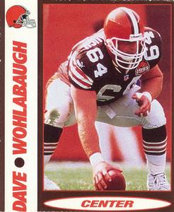 2000 Advance Auto Parts Cleveland Browns #NNO Dave Wohlabaugh Front
