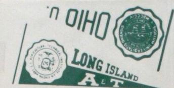 1961 Nu-Cards Football Stars - College Pennants #NNO Long Island A&T / Ohio University Front