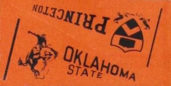 1961 Nu-Cards Football Stars - College Pennants #NNO Oklahoma State / Princeton Front