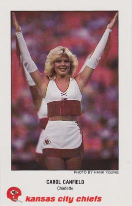 1982 Kansas City Chiefs Police #8 Carol Canfield Front