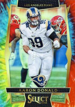 2016 Panini Select - Tie-Dyed Prizm #16 Aaron Donald Front