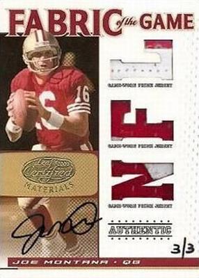 2016 Panini Honors - Recollection Collection #FOG-124 Joe Montana Front