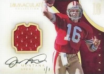 2016 Panini Honors - Recollection Collection #IN-JM Joe Montana Front