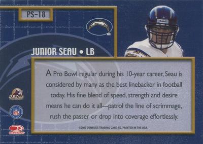 2016 Panini Honors - Recollection Collection #PS-18 Junior Seau Back